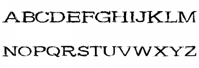 WideNoise Font UPPERCASE