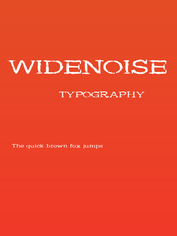 WideNoise Poster
