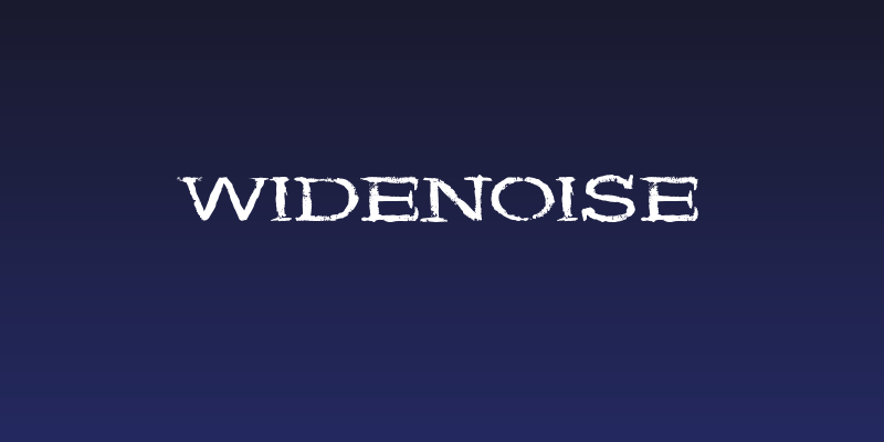 WideNoise Social Header