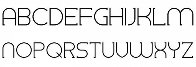 Wideboy Font UPPERCASE
