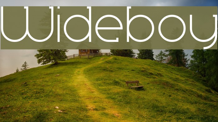 Wideboy Font examples