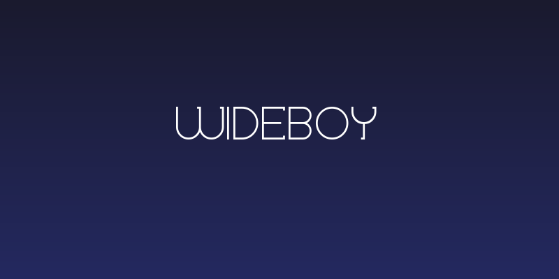 Wideboy Social Header