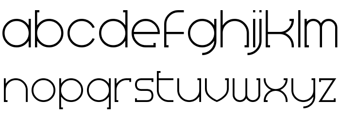 Wideboy Font LOWERCASE