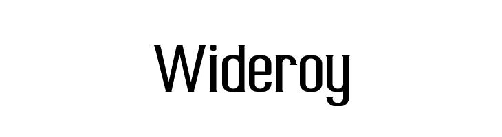 Wideroy  Free Fonts Download