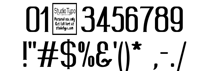 Wideroy Font OTHER CHARS