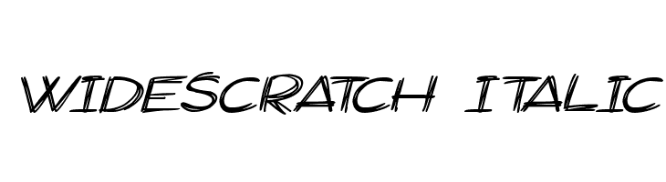 Widescratch Italic Fuentes