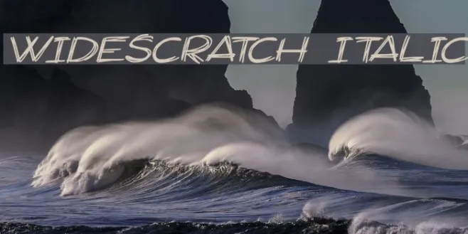 Widescratch Italic Example 2