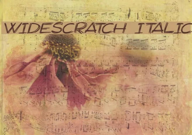 Widescratch Italic Example 3