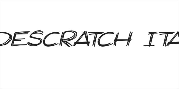 Widescratch Italic Logo