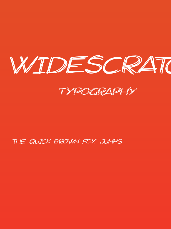 Widescratch Italic Poster