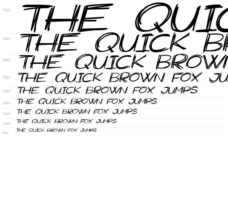 Widescratch Italic Waterfall