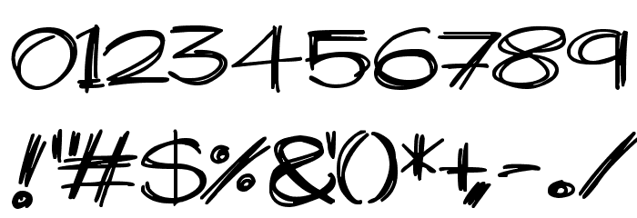 Widescratch Font OTHER CHARS