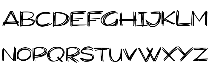 Widescratch Font LOWERCASE