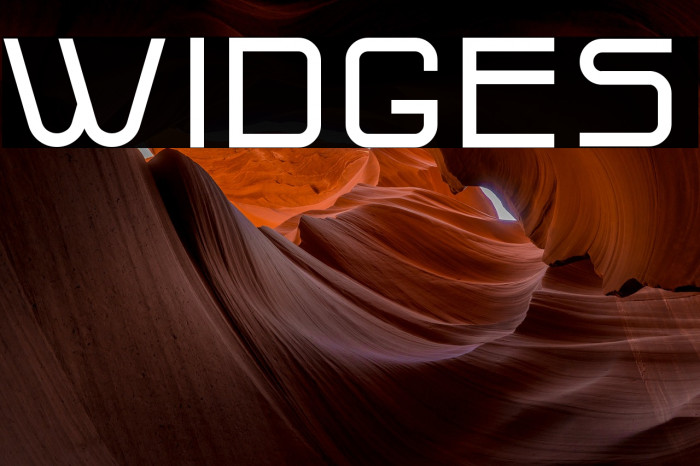 Widges Font examples