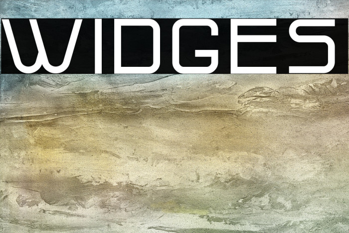 Widges Font examples