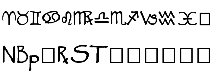 Widget Bold Font LOWERCASE