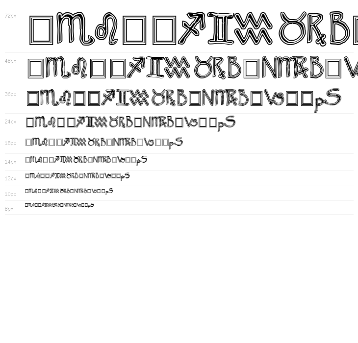 Widget ExtraBold Waterfall
