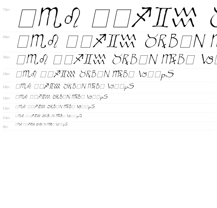 Widget Italic Waterfall