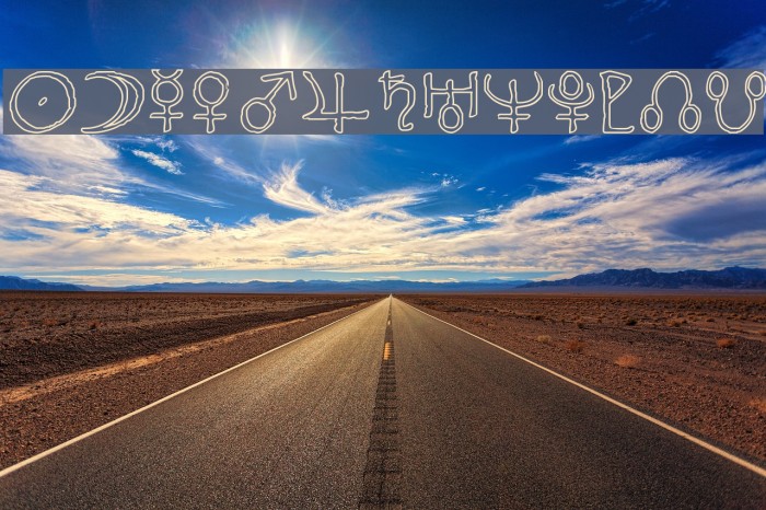 Widget Outline Font examples
