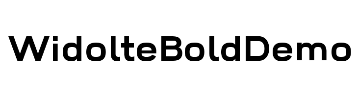 Widolte Bold Demo Font