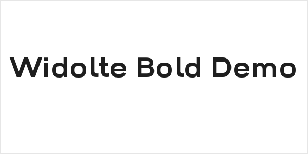 Widolte Bold Demo Logo