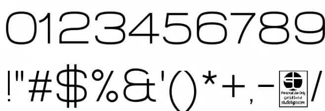Widolte Light Demo Font OTHER CHARS