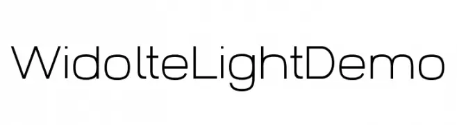 Widolte Light Demo  Fuentes Gratis Descargar