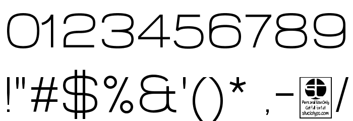 Widolte Light Demo Font OTHER CHARS