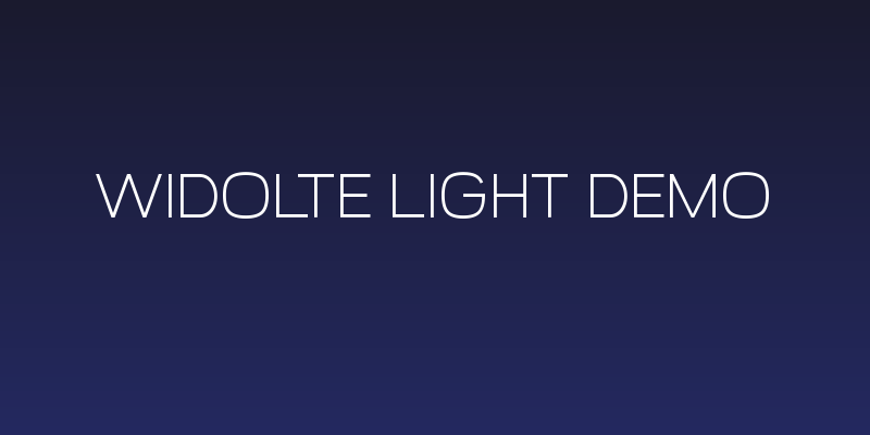 Widolte Light Demo Social Header