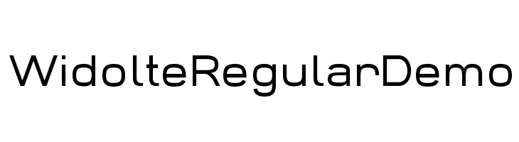 Widolte Regular Demo Font
