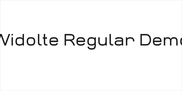 Widolte Regular Demo Logo