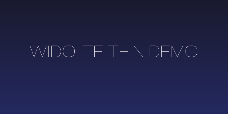 Widolte Thin Demo Social Header