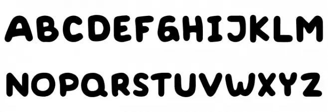 Widound Шрифта ВЕРХНИЙ