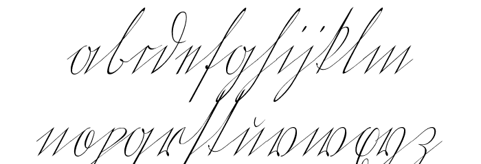 Wiegel Kurrent Font LOWERCASE