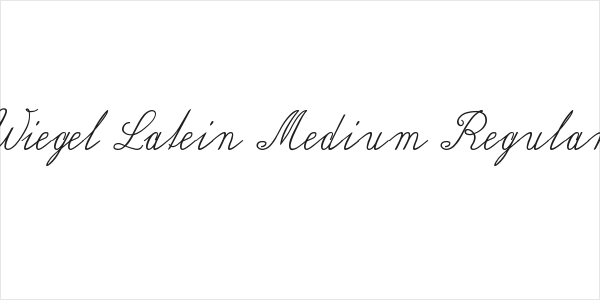 Wiegel Latein Medium Regular Logo