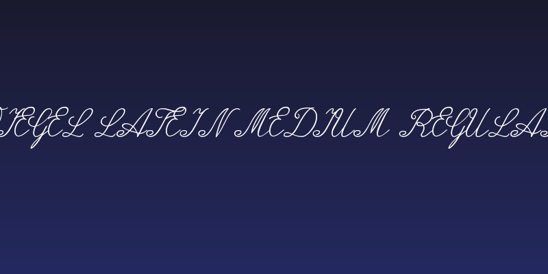 Wiegel Latein Medium Regular Social Header