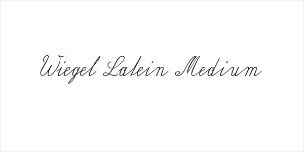 Wiegel Latein Medium Logo