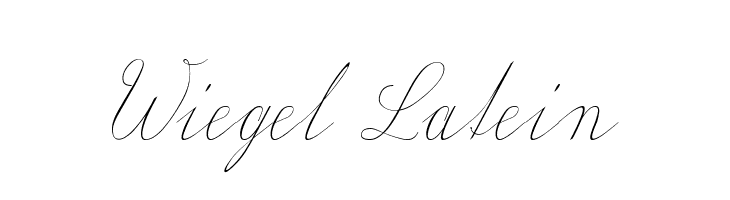 Wiegel Latein Font