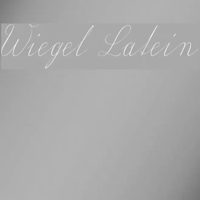 Wiegel Latein Font examples