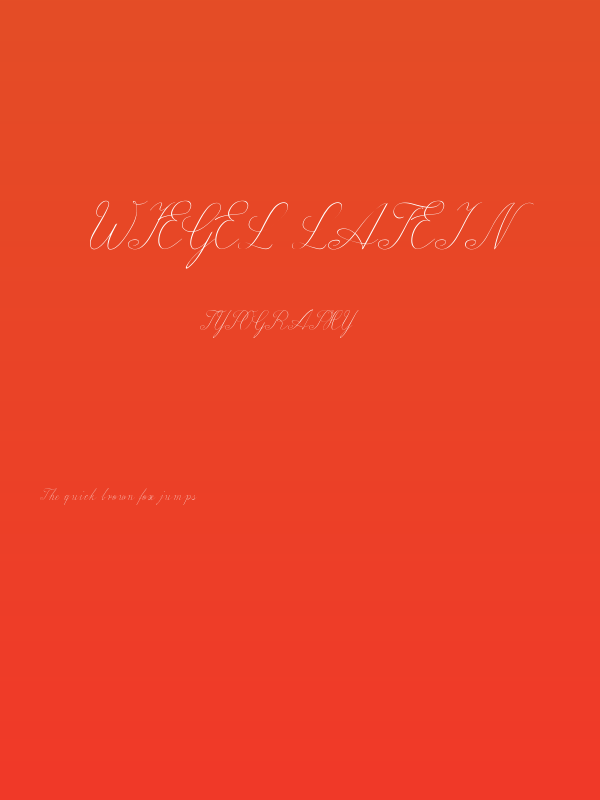 Wiegel Latein Poster