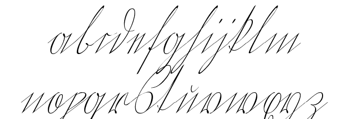 WiegelKurrentUNZ1T Font LOWERCASE