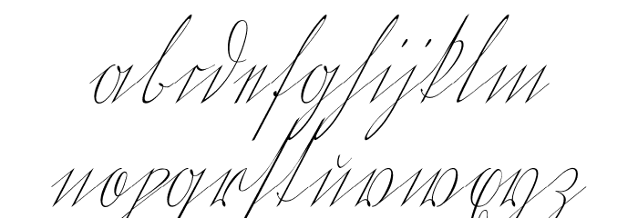 WiegelKurrent Font LOWERCASE