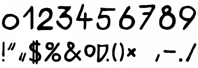 Wiener Regular フォント その他の文字