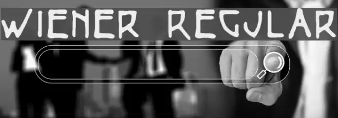 Wiener Regular フォント examples