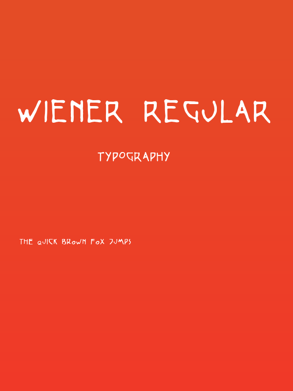 Wiener Regular Poster