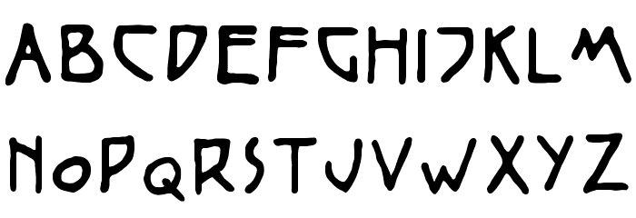 Wiener Regular Font LOWERCASE