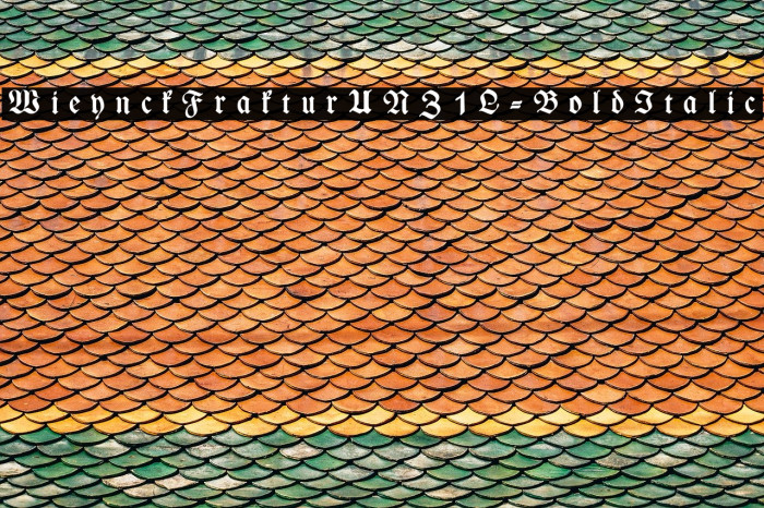 WieynckFrakturUNZ1L-BoldItalic Font examples