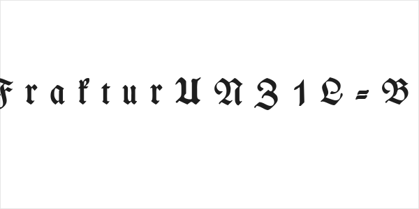 WieynckFrakturUNZ1L-BoldItalic Logo