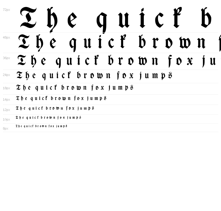 WieynckFrakturUNZ1L-BoldItalic Waterfall