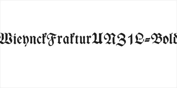 WieynckFrakturUNZ1L-Bold Logo